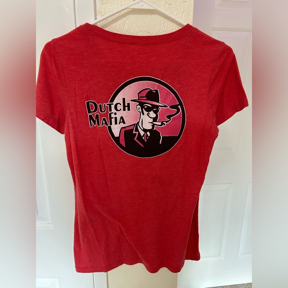 Women’s red Dutch Mafia shirt
